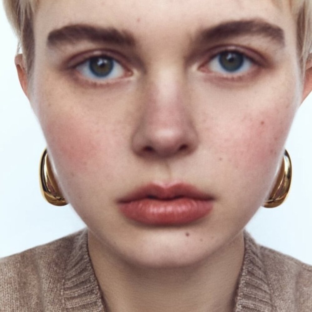 ZARA TEARDROP HOOP EARRINGS NWT SOLD OUT - Picture 4 of 6